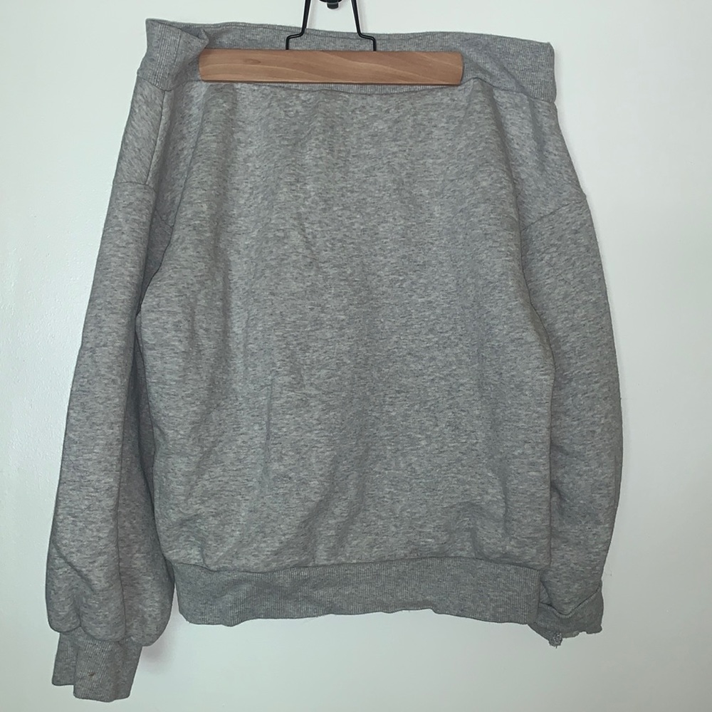 Cropped off the shoulder sweatshirt